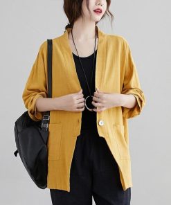 カーディガン | 羽織り レディース 秋服 ライトアウター Vネック 麻綿 無地 20代 30代 春 夏 秋 長袖 カジュアル 40代 50代 秋コーデ 秋かわいい