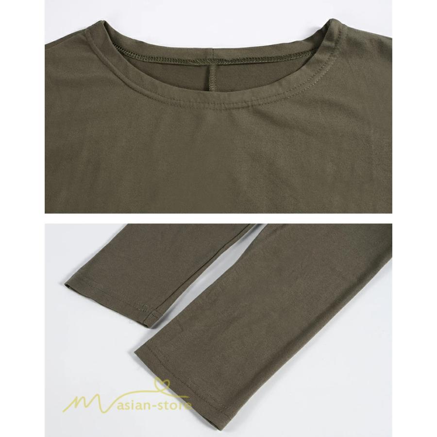 マキシ | Aラインワンピース ワンピース レディース 無地 長袖 マキシワンピース プルオーバー カジュアル 20代 30代 ゆったり 体型カバー フレア 40代 50代 おしゃれ