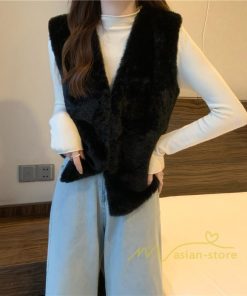 ベスト | ファーレディース 秋冬 ショート丈 アウター ジレ 羽織り 前開き ボタン カーディガン 袖なし 送料無料 コーデ フェイクファー ノーカラー