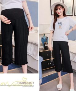 パンツ レギンス | マタニティパンツ 7分丈 レディース マタニティウェア 妊婦服 ウエスト調整 着痩せ 上品 カジュアル 大きいサイズ 産前 夏服 リブ お出かけ 薄手 きれいめ