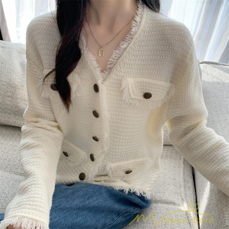 カーディガン | 2022秋冬ニットアウター レディース ニットニット セーター 長袖 羽織り フロントボタン 可愛い トップス 20代40代 通学通勤