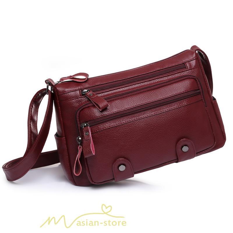 女性用バッグ | ショルダーバッグ レディース 斜めがけ カジュアル 多機能 バッグ 収納力アップ 防水 合皮バッグ シンプル 大人っぽ おしゃれ かわいい 軽量 肩掛け PUレザー