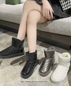 ブーツ | ムートンレディース 靴 スノーシューズ ショート裏ボア 裏起毛 秋冬 防寒 シューズ あったか 歩きやすい 20代30代40代50代