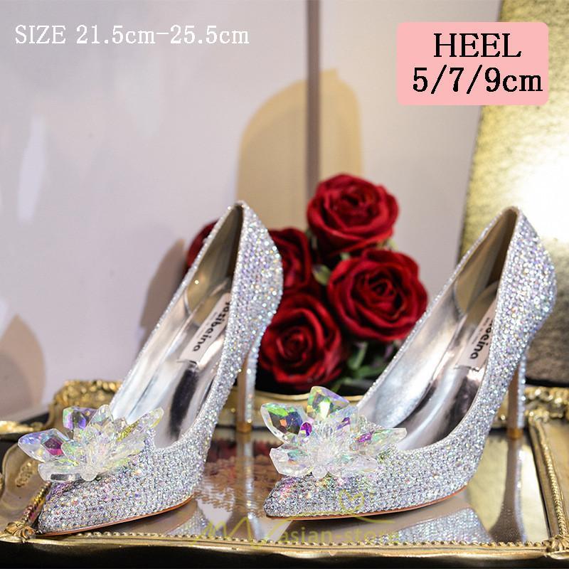 パンプス | ハイヒール 人工水晶 きらきら キレイめ ヒール5cm7cm9cm ポインテッドトゥ レディース 夏 サンダル 痛くない 美脚 ピンヒール 歩きやすい お出かけ