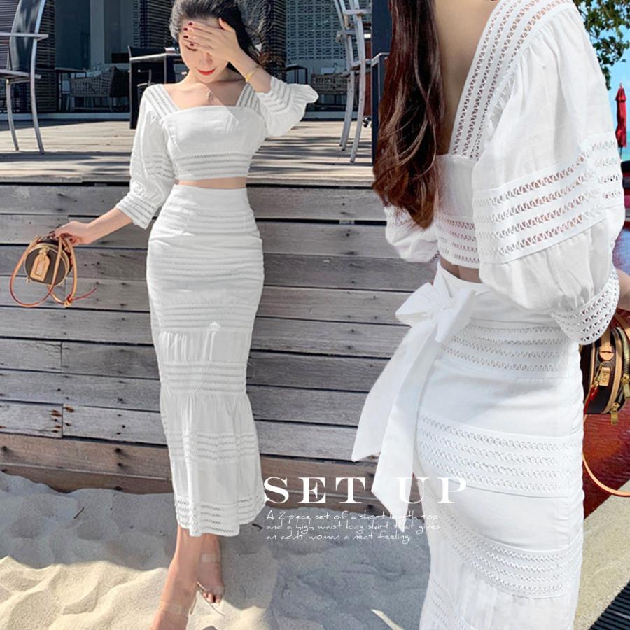 セットアップ | レディース スカート 白韓国