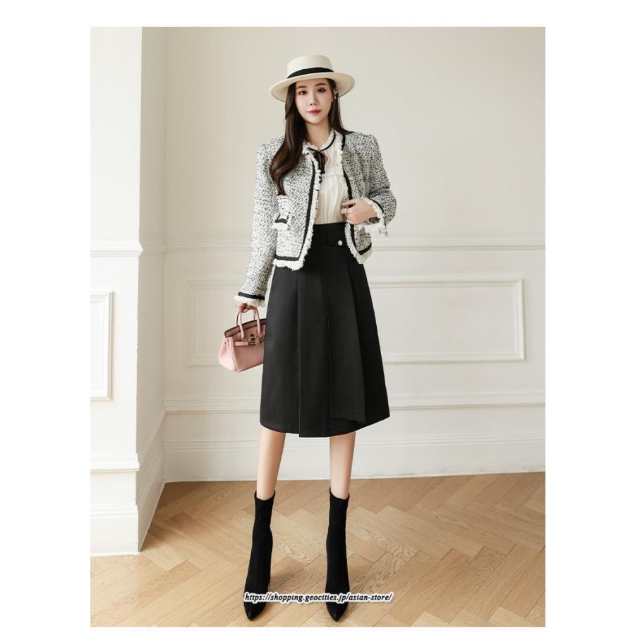 スカート | レディース 秋 冬 秋冬 ミモレ丈 膝丈 ロング 無地 ミディアム丈 ひざ丈 送料無料 Aライン ハイウエスト おしゃれ 通勤 通学 ラシャ 2022年秋冬 暖か