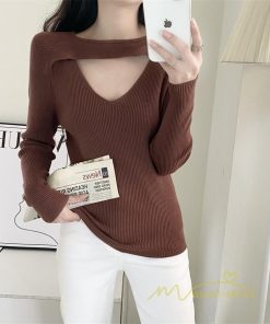 ｔシャツ・カットソー | リブカットソー レディース 秋 秋服 トップス 長袖 ロングスリーブ リブ カットソー 綿混 秋コーデ インナー タイト 伸縮性 ニットソー ショート丈 スリム