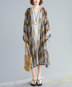 カーディガン | レディース 夏 ロングロングアウター UVカット 紫外線 冷房対策 夏ロング 羽織 前開き 大きいサイズ 体型カバー
