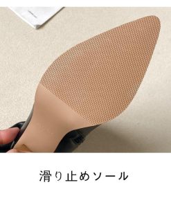 ロングブーツ | ポインテッドトゥレディース チャンキーヒール サイドファスナー バイカラー ミドルヒール 太ヒール 合皮ブーツ ロングブーツ ブーツ 無地