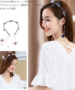 ネックレス | 2way ヘッドバンド 髪飾り カチューシャ パール レディース 女性 ヘアアクセサリー ヘアバンド 花モチーフ チャーン付き