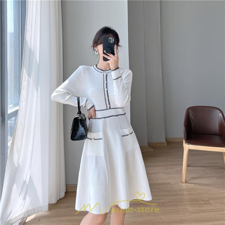 ニットワンピース | ワンピース レディース ニット ワンピース ニット チュニック 膝丈 ロング 長袖 着痩せ 20代30代40代50代 送料無料 秋冬 可愛い 秋冬コーデ