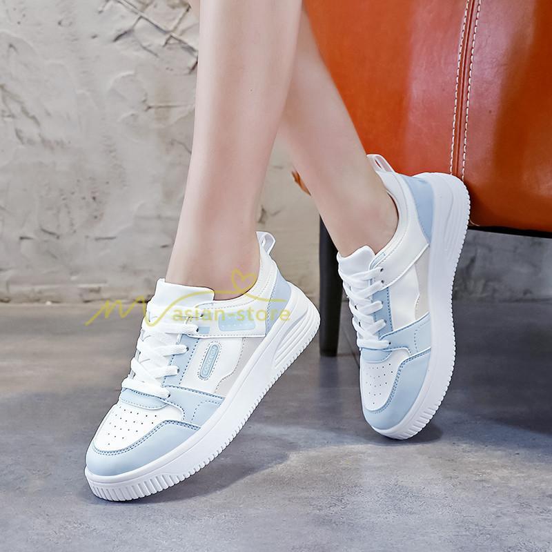 スニーカー | スニーカー レディース レディースシューズ ローカット 靴 フラットシューズ ぺたんこ ウォーキングシューズ Pu革 厚底スニーカー 厚底靴 美脚 歩きやすい