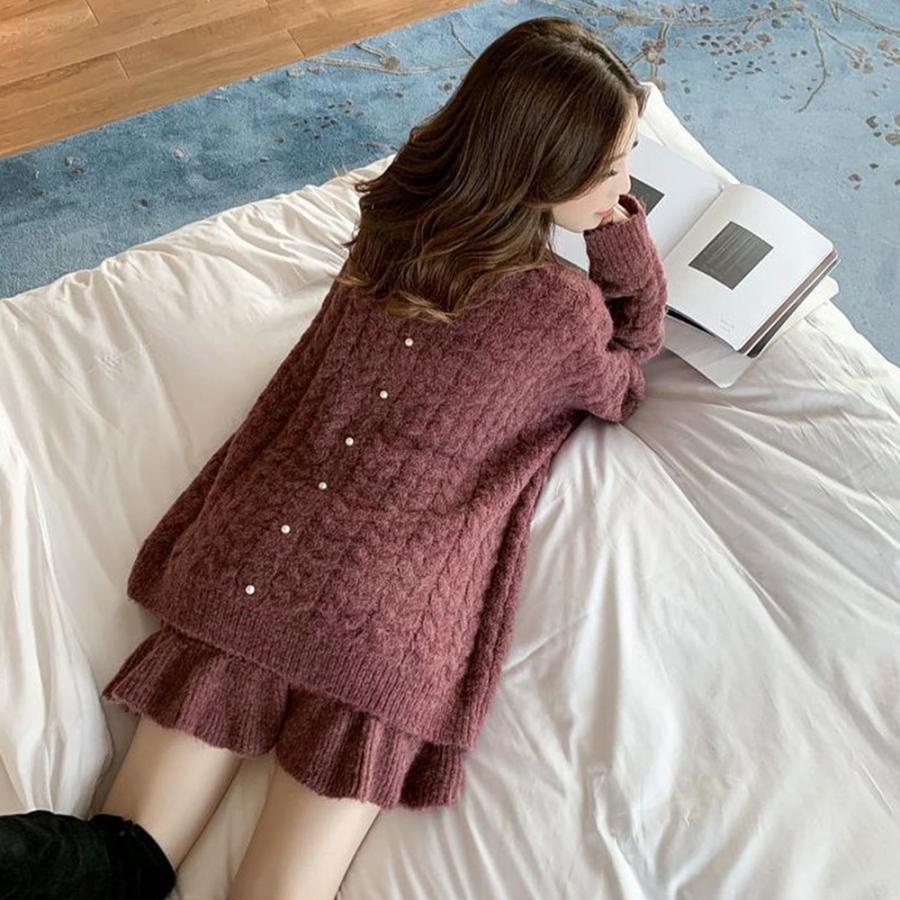 ニット・セーター | 韓国 ニット セットアップ ミニスカート