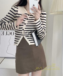 ｔシャツ・カットソー | カットソー レディース トップス Tシャツ 長袖 秋 春 インナー 秋 秋服 ロングスリーブ 綿混 ニットソー ボーダー 長袖tシャツ 長袖カットソー 秋コーデ