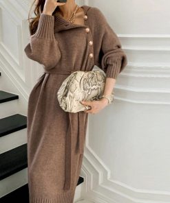 ドレス | ニットワンピース 長袖 レディース 秋冬