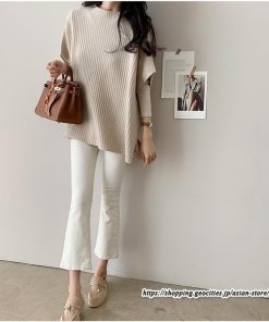 ニット・セーター | ニット レディース セーター 秋冬 春 トップス マント ポンチョ 重ね着風 大人 無地 ニットセーター 上品 サイドスリット プルオーバー ゆったり カジュアル