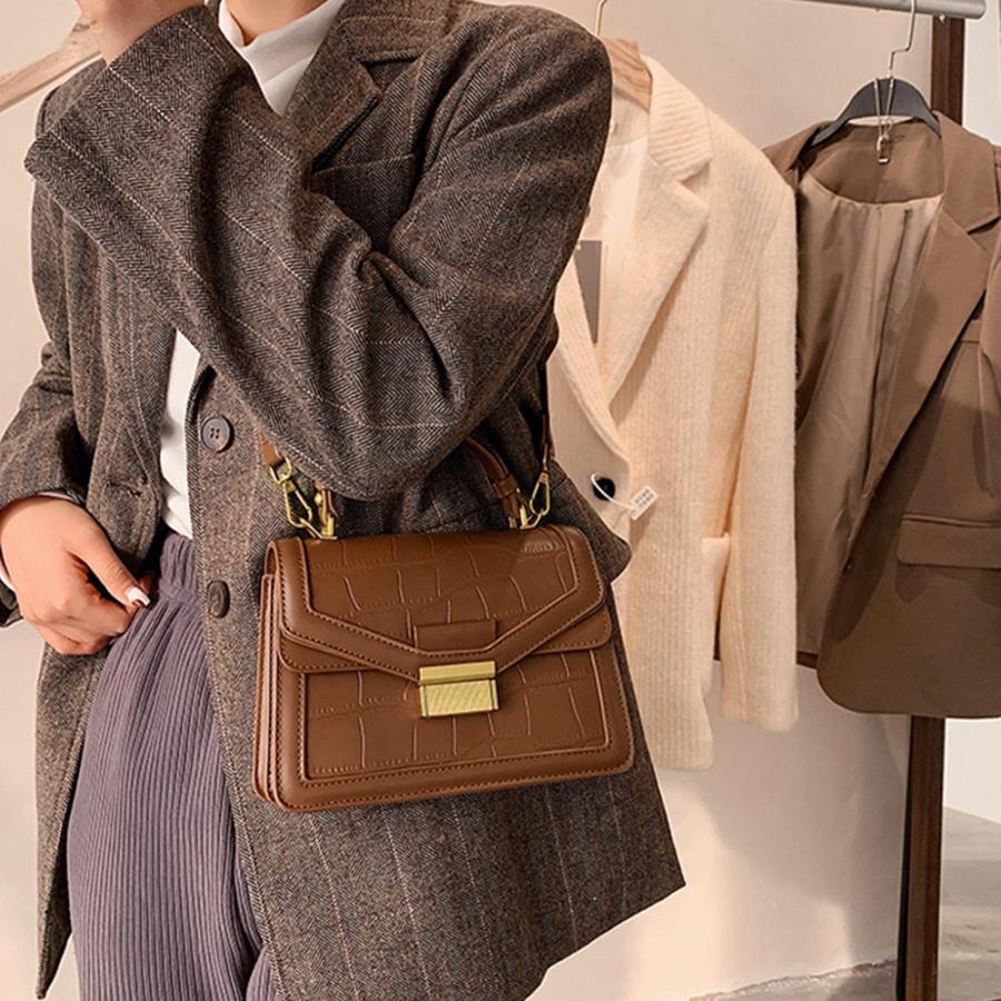 ショルダーバッグ | クロコ型押し 韓国風