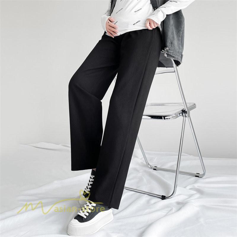 パンツ レギンス | マタニティパンツ レディース ボトムス 無地 きれいめ ママ サマー 大きいサイズ ローウエスト ワイドパンツ 体型カバー お出かけ 春 上品 マタニティウェア 秋