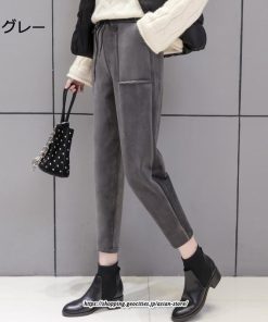 チノ・テーパード・ジョガー・スキニーパン | パンツ ボトムス 九分丈 ズボン 裏起毛 厚手 あったか ハイウエスト ウエストゴム 暖かい 着痩せ 通勤 ゆったり 美脚ライン オシャレ お出かけ 送料無料 OL
