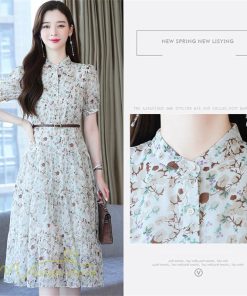 ミディアム | ワンピース レディース 着痩せ Aラインワンピース サマーワンピース 春 夏 ミディアムワンピース 上品 大きいサイズ 花柄 フレア 上品 20代 30代 半袖 40代