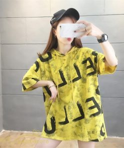 ｔシャツ・カットソー | Tシャツ パーカー レディース ゆったり 半袖 プリント フード付き 可愛い 大きいサイズ 上品 夏服 体型カバー カットソー 薄手 カジュアル 上品 おしゃれ