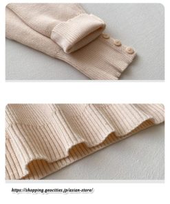 ニット・セーター | カットソー ニット レディース リブニット 長袖 秋冬 春 トップス スリム ストレッチ インナー 無地 長袖カットソー 長袖ニット 通学通勤 プルオーバー 着痩せ