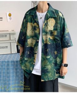 シャツ | ライトアウター メンズ メンズサマープリント カッコウイイ 夏服 新作 カジュアル レトロ風 上品 ワイドゆったり 大きいサイズ