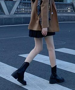 ショートブーツ | Vカット レディース厚底