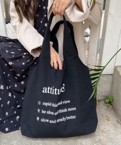 トートバッグ | ロゴキャンバスバッグ ホワイト 布 帆布 可愛い レディースa4キャンバス大容量 軽量 エコバッグ