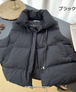 コート・ジャケット | アウター ダウンベスト ベスト ノーカラー レディース おすすめ シンプル 軽量 あったか 防寒 細身 コットン 2022新作 アウター 秋冬 着痩せ