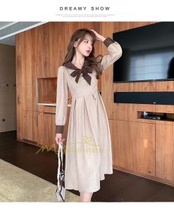 ミディアム | ワンピース レディース おしゃれ ロングワンピ 40代 50代 膝丈ワンピース 韓国風 着痩せ 大人可愛い 通勤 秋服 カジュアル 春夏 20代30代 レトロ風 上品 二次会