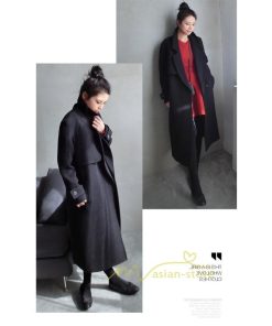 在庫ある | チェスターコート レディース トレンチコート ロングコート アウター 秋冬 黒コート ミモレ丈 長袖 コート 秋物 シンプル エレガント 無地 オフィス 通学通勤