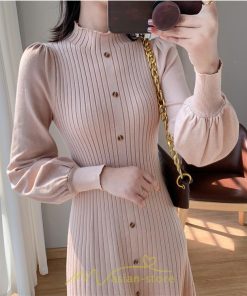 ニットワンピース | ロングワンピース ワンピース レディース ロング丈 秋 冬 ハイネック 長袖 体型カバー 秋冬 上品 OL 50代 30代 40代 通勤