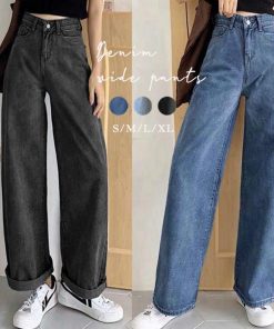 デニム | デニムワイドパンツハイウエストレディース