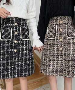 タイトスカート | スリット チェック柄
