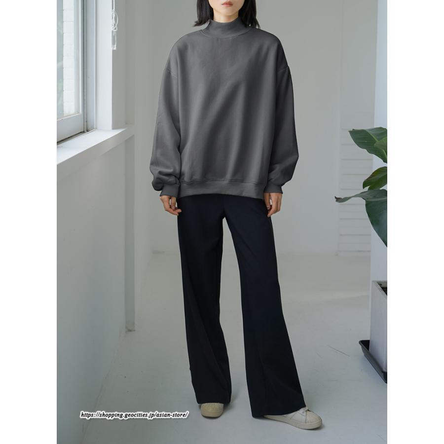 パーカー | 裏起毛トレーナー レディース スウェット トップス ボリューム感 ビッグシルエット オーバーサイズ あったか トレーナー 無地 秋冬 軽い しっとり