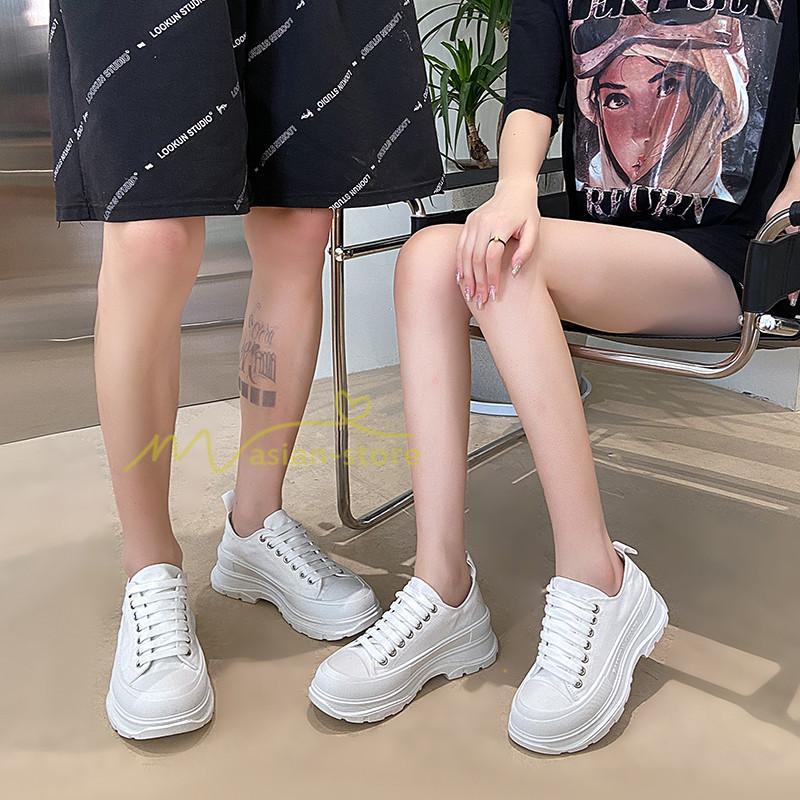 スニーカー | スニーカー レディース メンズ レディースシューズ ローカット 靴 ウォーキングシューズ キャンバス 美脚 お揃い Pu革 歩きやすい 厚底送料無料