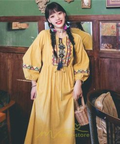 マキシ | ワンピース レディース 大人 ワンピ 花柄 夏秋 かわいい カジュアルワンピ 着やせ きれいめ 綿麻 ロング丈 パーティー 二次会 40代 ゆったり  30代 人気 20代