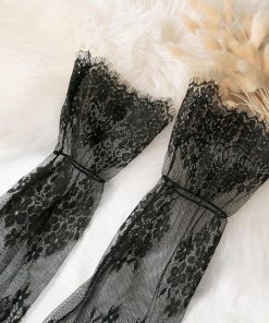 透かし編みトップス | トップス インナー ブラウス 長袖 レディース ネック シースルー