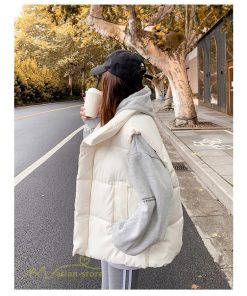 ベスト | ダウンダウン レディース ノースリーブ 秋冬 コーデ 着回し 暖かい スタンドネック 着痩せ 20代 30代 大きいサイズ 黒 韓国風 40代 防寒 白 50代