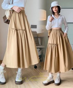 スカート | フレアロング レディース ボトムス ロングAライン ミモレ丈 かっこいい ハイウエスト オシャレ キレイめ 着痩せ