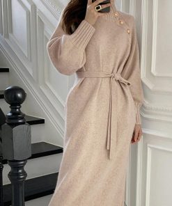 ドレス | ニットワンピース 長袖 レディース 秋冬