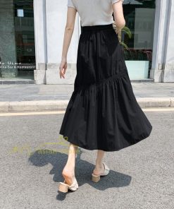 スカート | ボトムス レディース きれいめ 40代 30代 春秋 ロング丈 綿おしゃれ カジュアル 無地 通勤 OL 韓国風 通学 不規則 お出かけ 夏物 上品 着痩せ