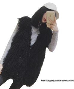 ベスト | ボリュームプードルフェイクファーファー毛皮レディース 冬 フェイクファー 毛皮コート アウター ふわふわ 前開き ノースリーブ