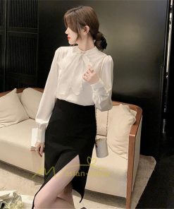 シャツ・ブラウス | ブラウス レディース きれいめ 40代 春夏秋新作 オシャレブラウス リボンネック 長袖トップス 大人 通勤OL カジュアル 50代 ゆったり エレガント シャツ30代