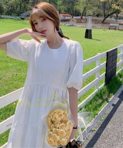 マキシ | ワンピース レディース 春夏 半袖ワンピース 40代 キレイめ ロングワンピース 無地 Aラインワンピース ゆったり オシャレ 20代30代 シンプル 韓国風 通勤 着痩せ