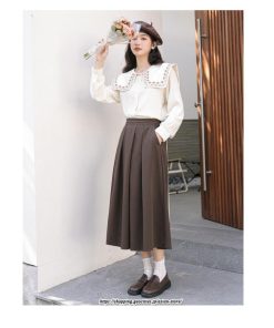 スカート | ロングきれいめ レディース ロング丈 女子会 デート 20代 30代 40代 50代 秋 冬 細見え ハイウエスト お出かけ 高見え あったか