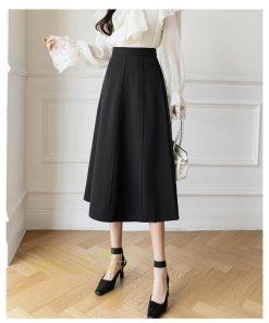 スカート | フレア無地 きれいめ 30代 40代 50代 着やせ 上品 ボトムス 春秋 夏 お洒落 通勤 エレガント 着痩せ 着回し ハイウエスト カジュアル 通学 お出かけ