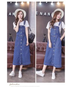 オーバーオール サロペット | オーバーオール デニムサロペットスカート ロングスカート ジャンパースカート デニムスカート レディース スリット キュート 無地 40代 20代30代 大人