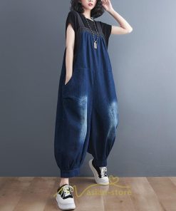 オーバーオール サロペット | オールインワン レディース ロング丈 サロペット スウェット ルームウェア パンツ デニム リラックス 大きいサイズ 旅行 ゆったり 韓国ファッション
